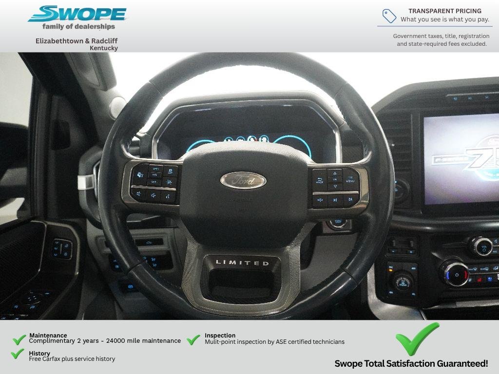 Used 2023 Antimatter Blue Metallic Ford Limited image 21
