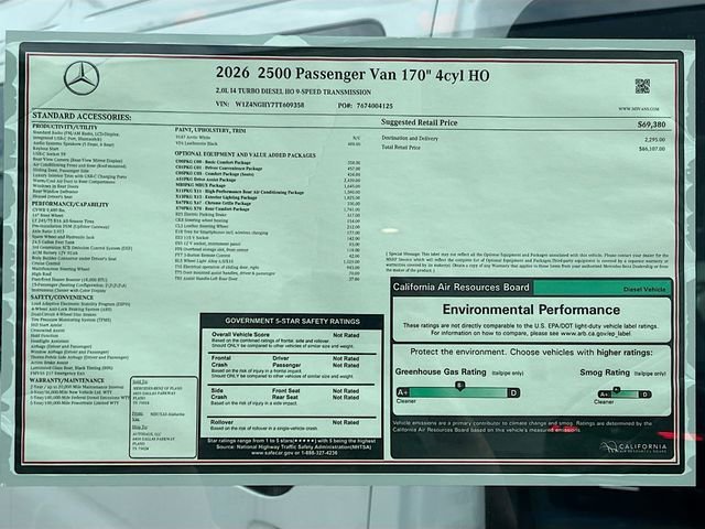New 2026 Arctic White Mercedes-Benz Passenger 170 WB image 21
