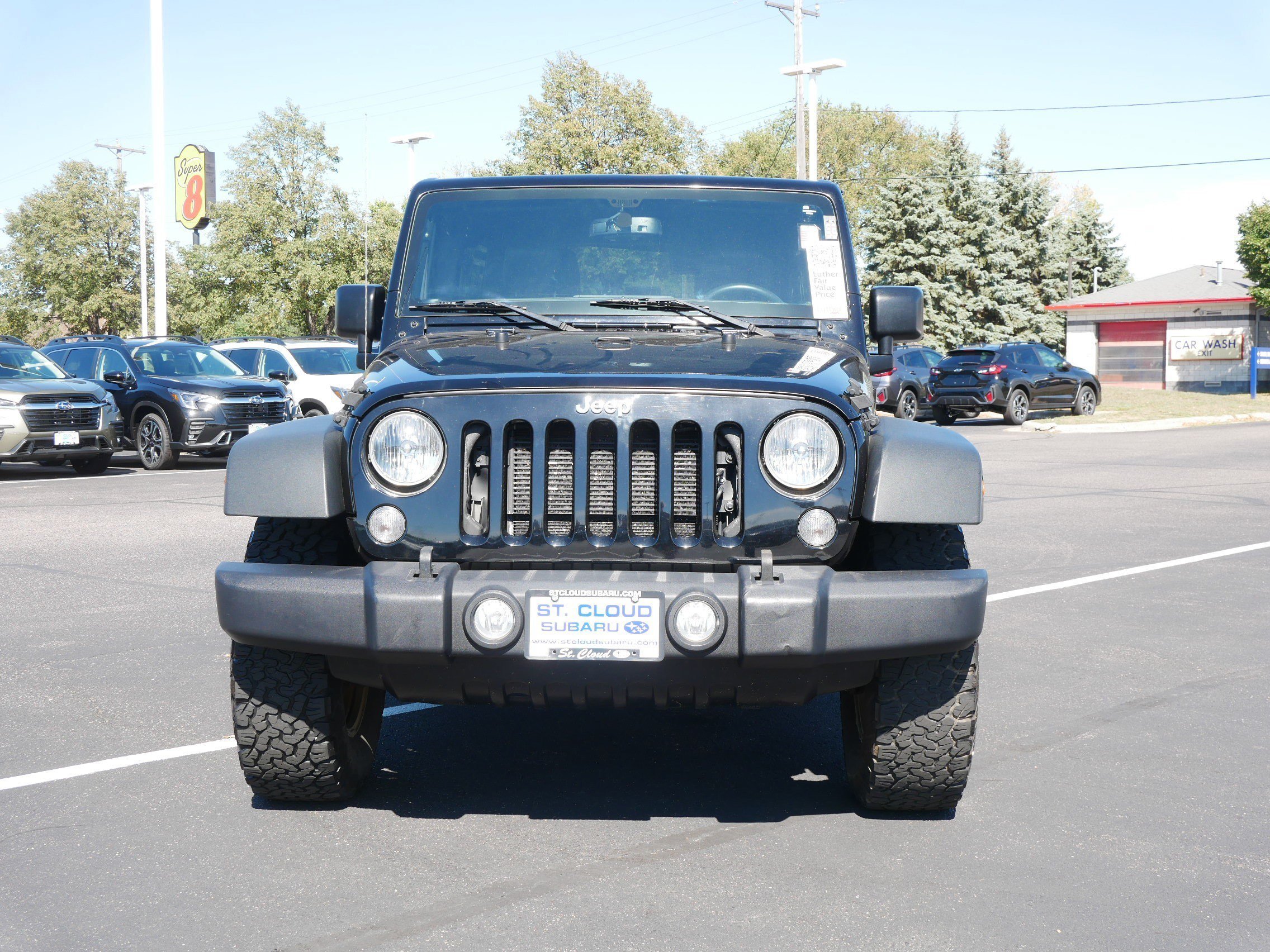 Used 2015 Black Clearcoat Jeep Rubicon image 2