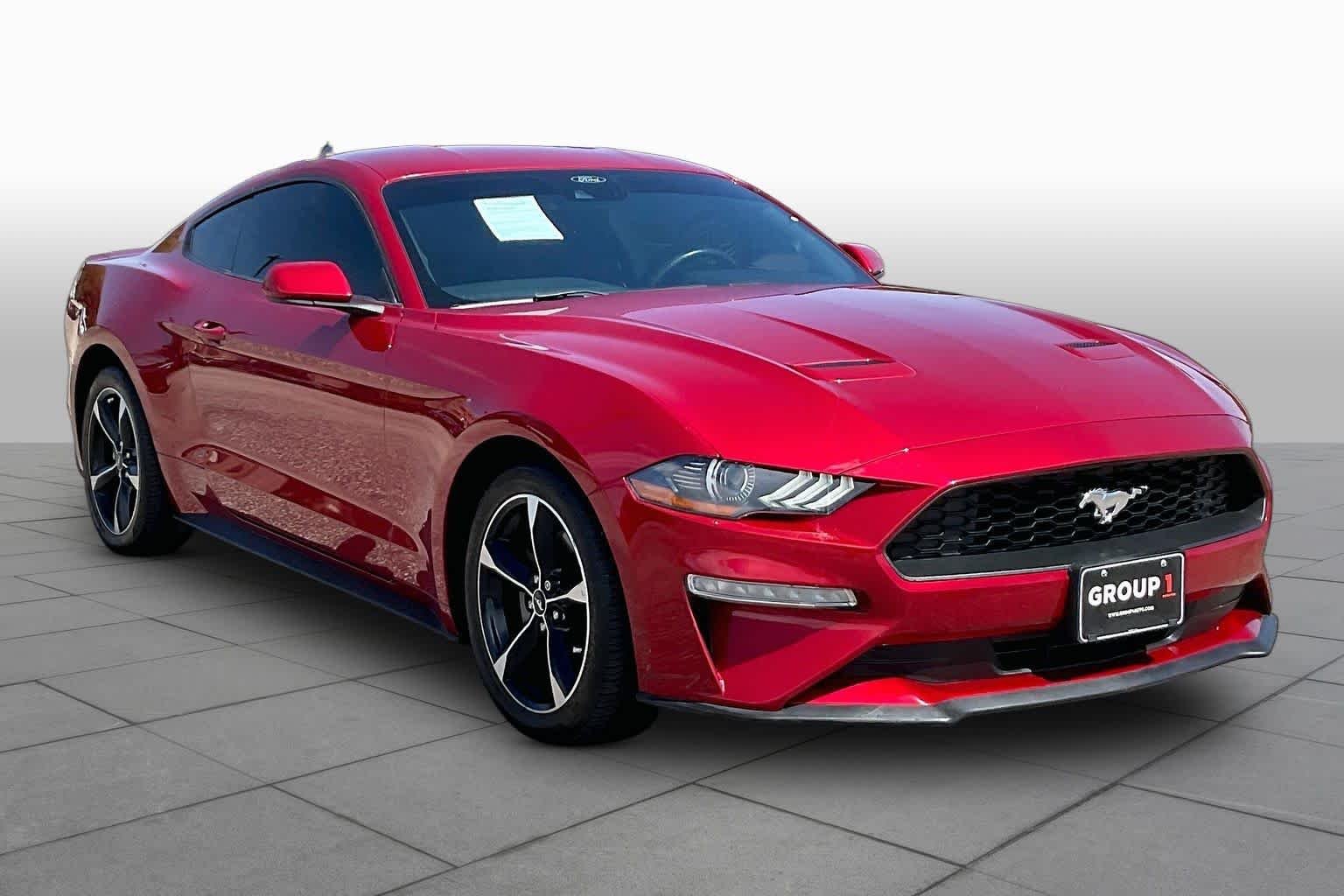 Used 2021 Rapid Red Metallic Tinted Clearcoat Ford EcoBoost image 3