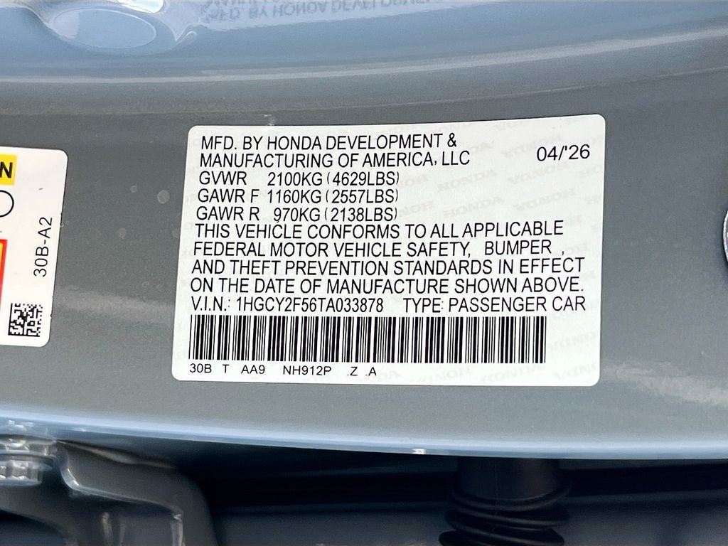 New 2026 Urban Gray Pearl Honda Sport Hybrid image 20