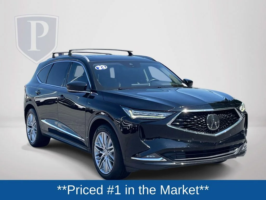 Certified Used 2023 Black Acura Advance image 2