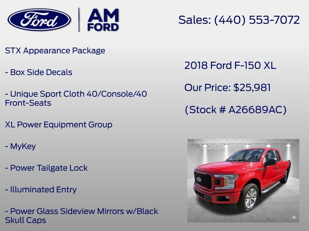Used 2018 Race Red Ford XL image 20
