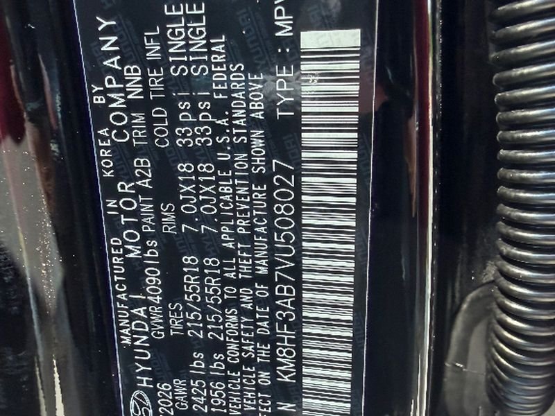 New 2027 Abyss Black Pearl Hyundai SEL Sport FWD image 60