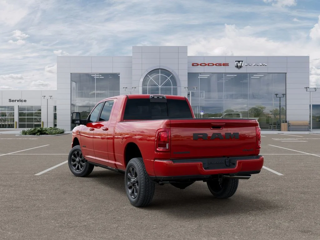 New 2026 Flame Red Clear-Coat Exterior Paint RAM Laramie image 3