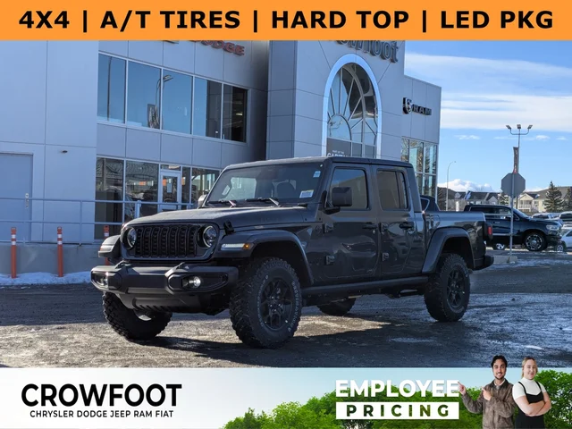 2026 Jeep Gladiator Willys - - 4x4 - Off Road Tires - Willys Suspension - Heated Seats & Steering & More!