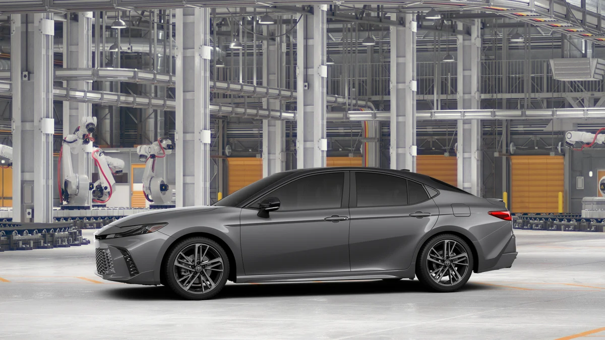 New 2026 Heavy Metal with Midnight Black Metallic roof Toyota XSE image 3