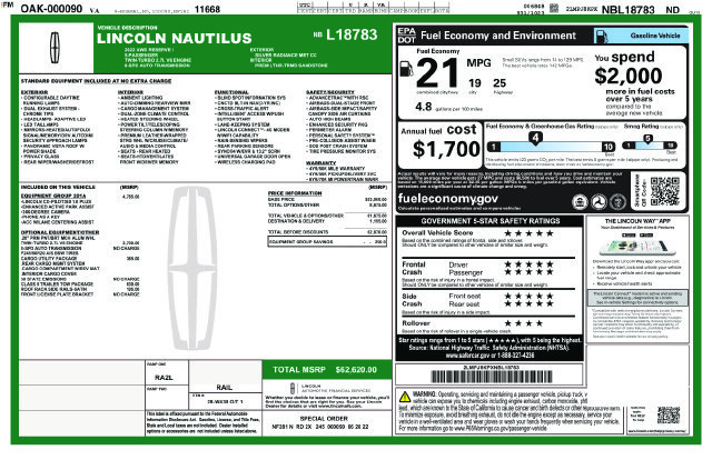 Used 2022 Silver Lincoln Reserve image 2
