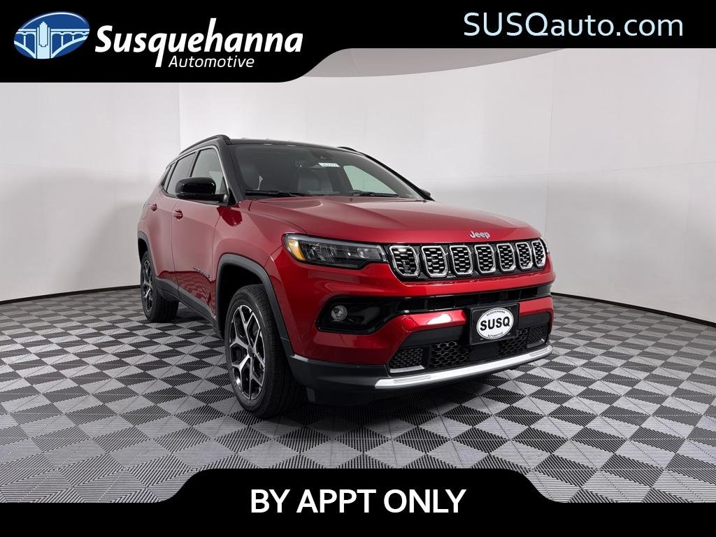 Red Hot Pearl-Coat Exterior Paint 2026 Jeep Compass SUV / Crossover Four-Wheel Drive 8-Speed Automatic