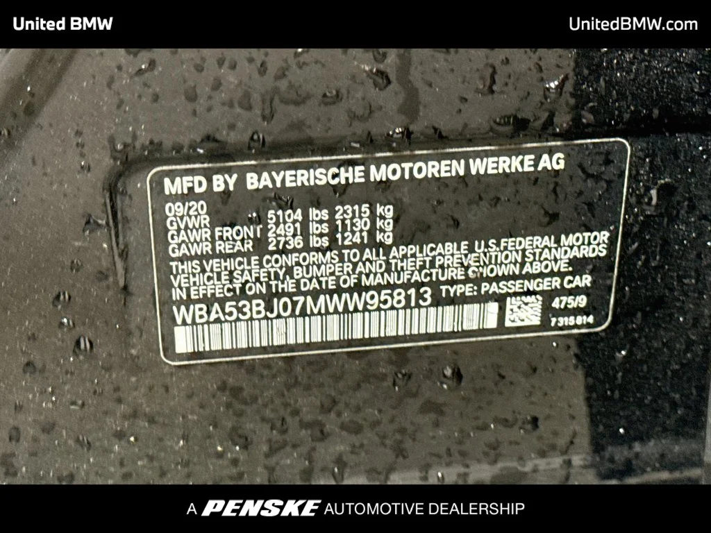 Used 2021 Black Sapphire Metallic BMW 540i image 22