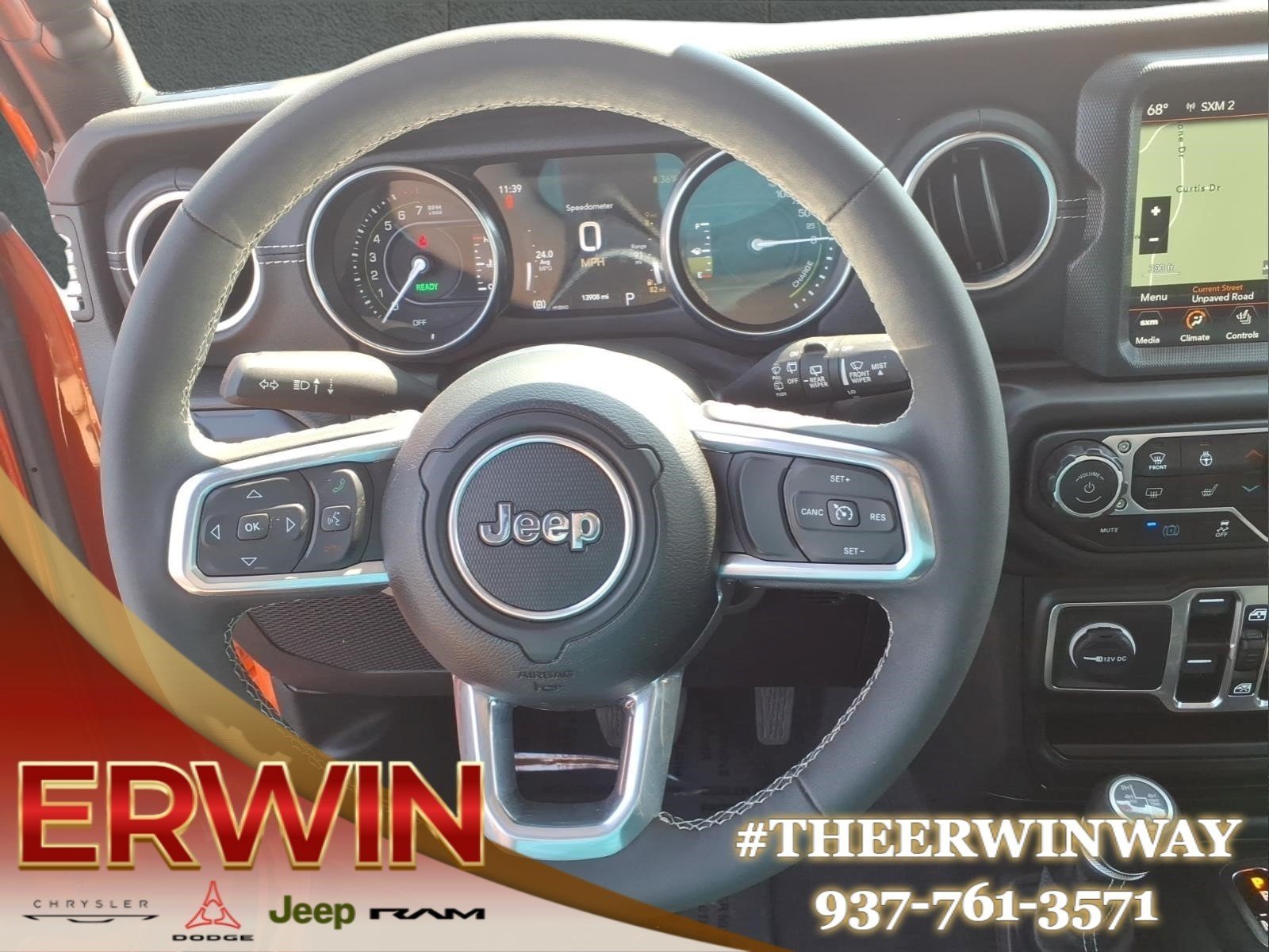 Used 2023 Orange Jeep Sahara 4xe image 17