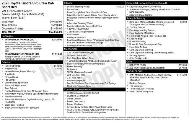 Used 2023 Black Toyota SR5 image 28