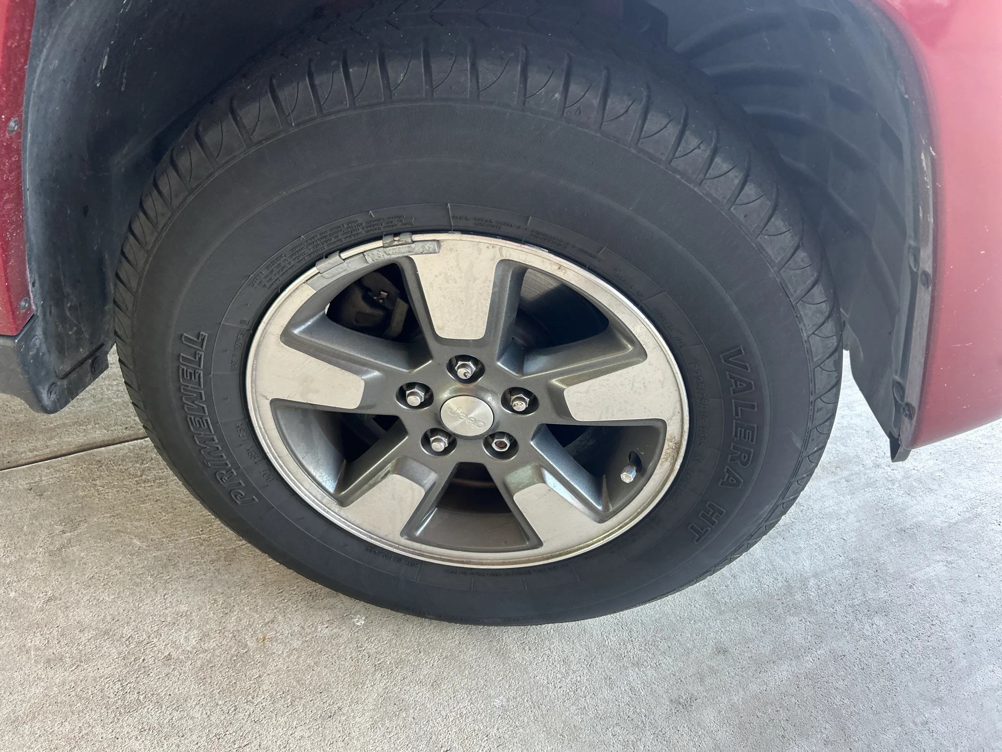 Used 2008 Inferno Red Crystal Pearlcoat Jeep Sport image 8