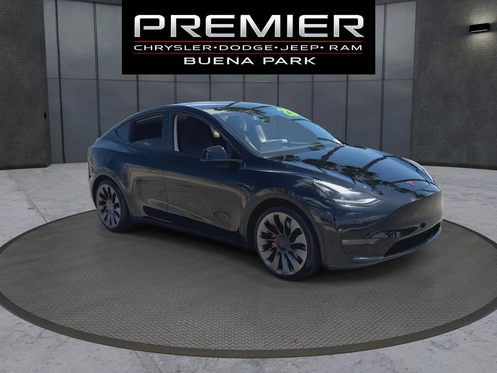Used 2023 Black Tesla Performance image 2