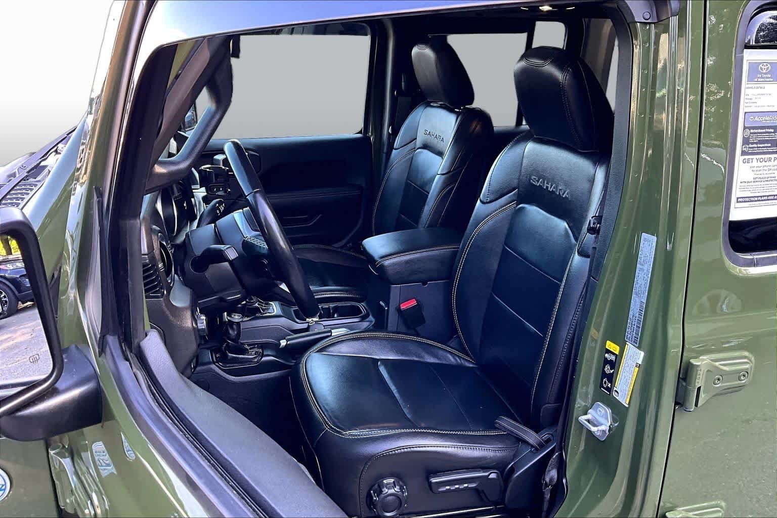 Used 2021 Sarge Green Clearcoat Jeep Unlimited Sahara image 9