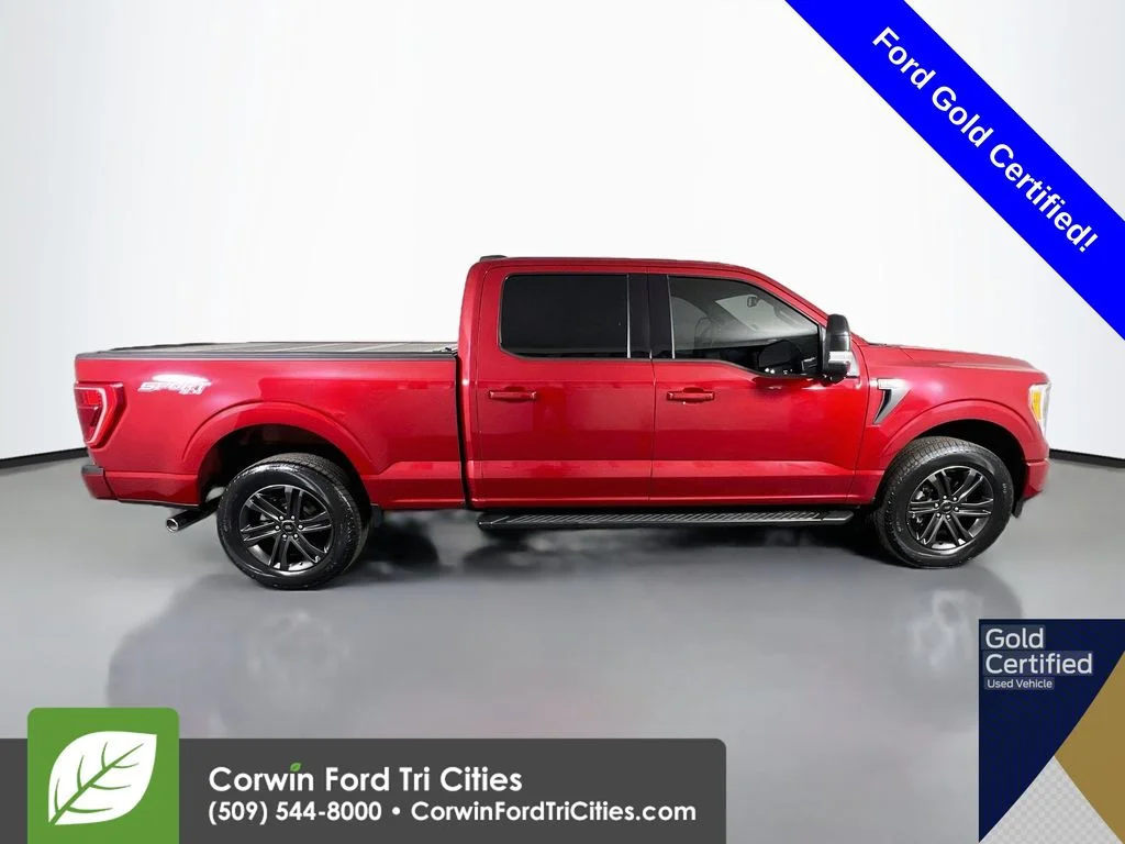 Used 2021 Rapid Red Metallic Tinted Clearcoat Ford XLT image 18