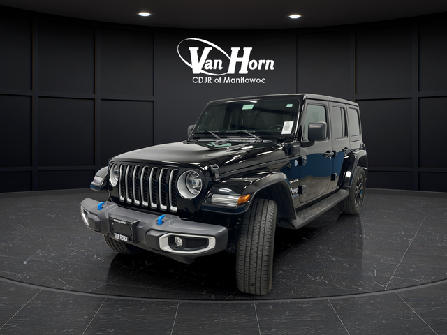 Used 2022 Jeep Wrangler Unlimited Sahara 4XE with VIN 1C4JJXP61NW257791 for sale in Manitowoc, WI