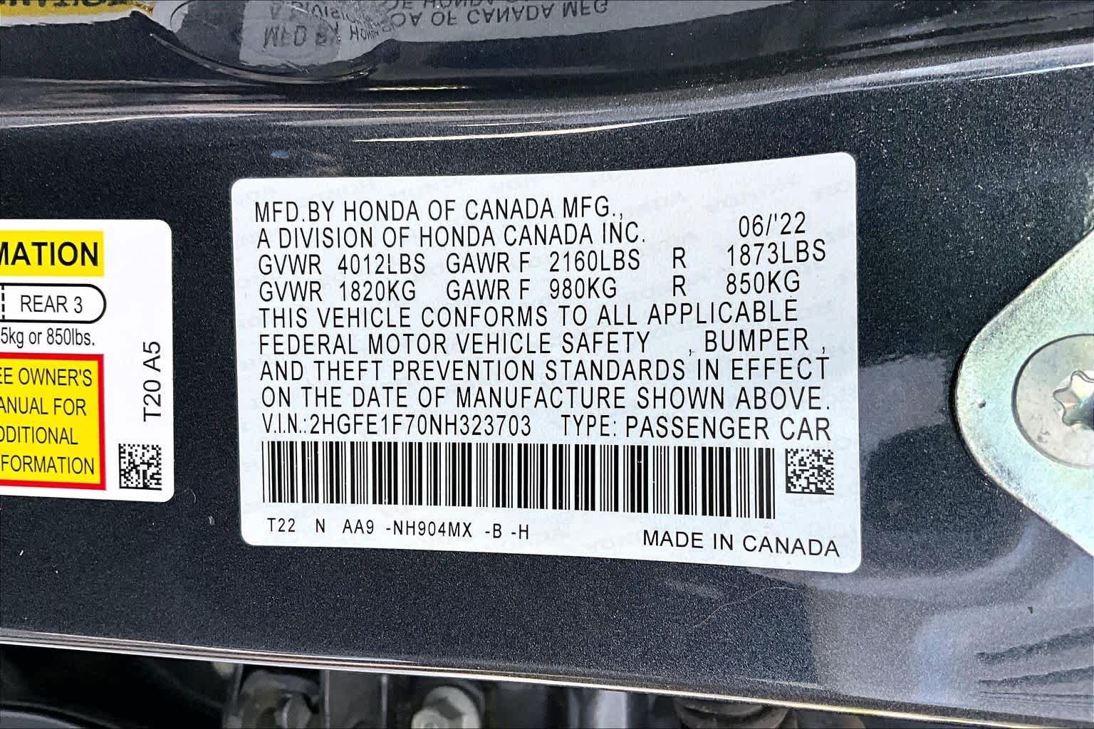 Certified Used 2022 Meteorite Gray Metallic Honda EX image 34