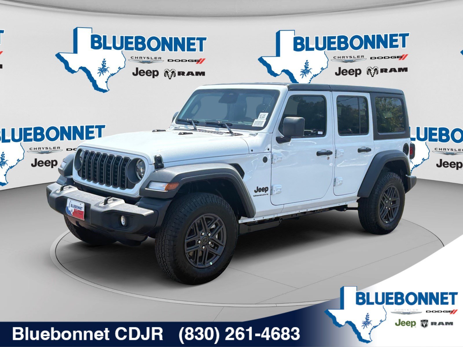 New 2026 Bright White Clear-Coat Exterior Paint Jeep Sport S image 1