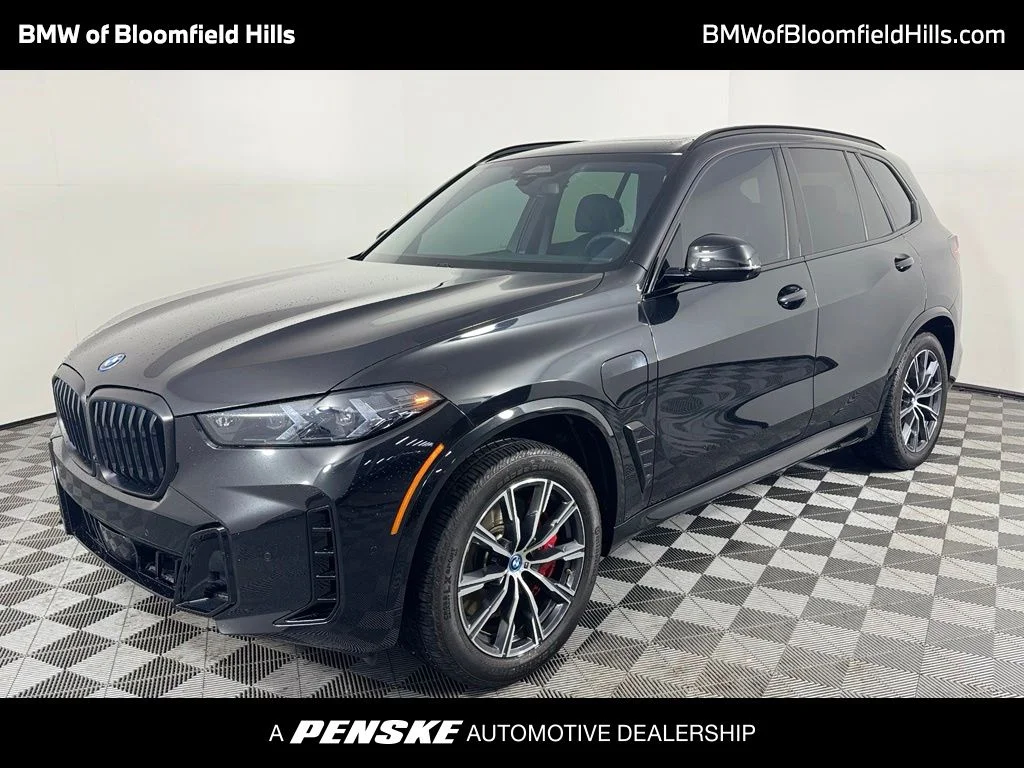 Certified Used 2025 Black Sapphire Metallic BMW xDrive50e image 1