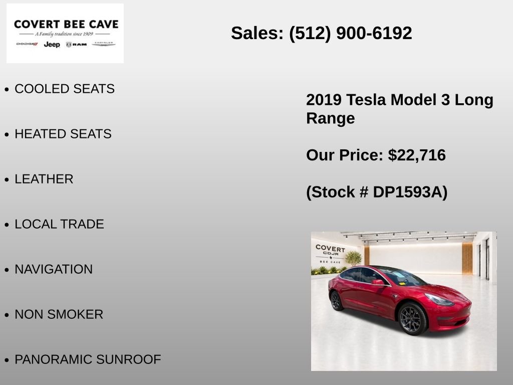 Used 2019 Red Tesla Long Range image 7
