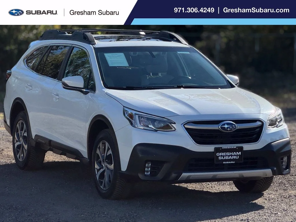 Used 2021 Crystal White Pearl Subaru Limited image 1