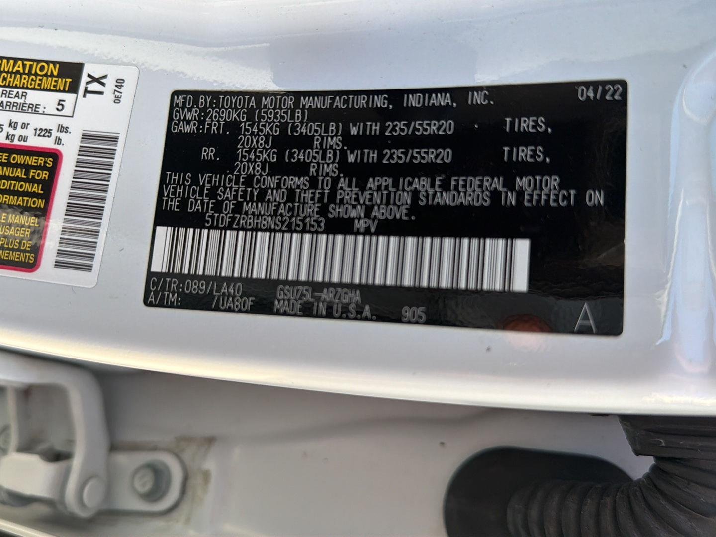 Used 2022 Wind Chill Pearl Toyota Platinum image 44