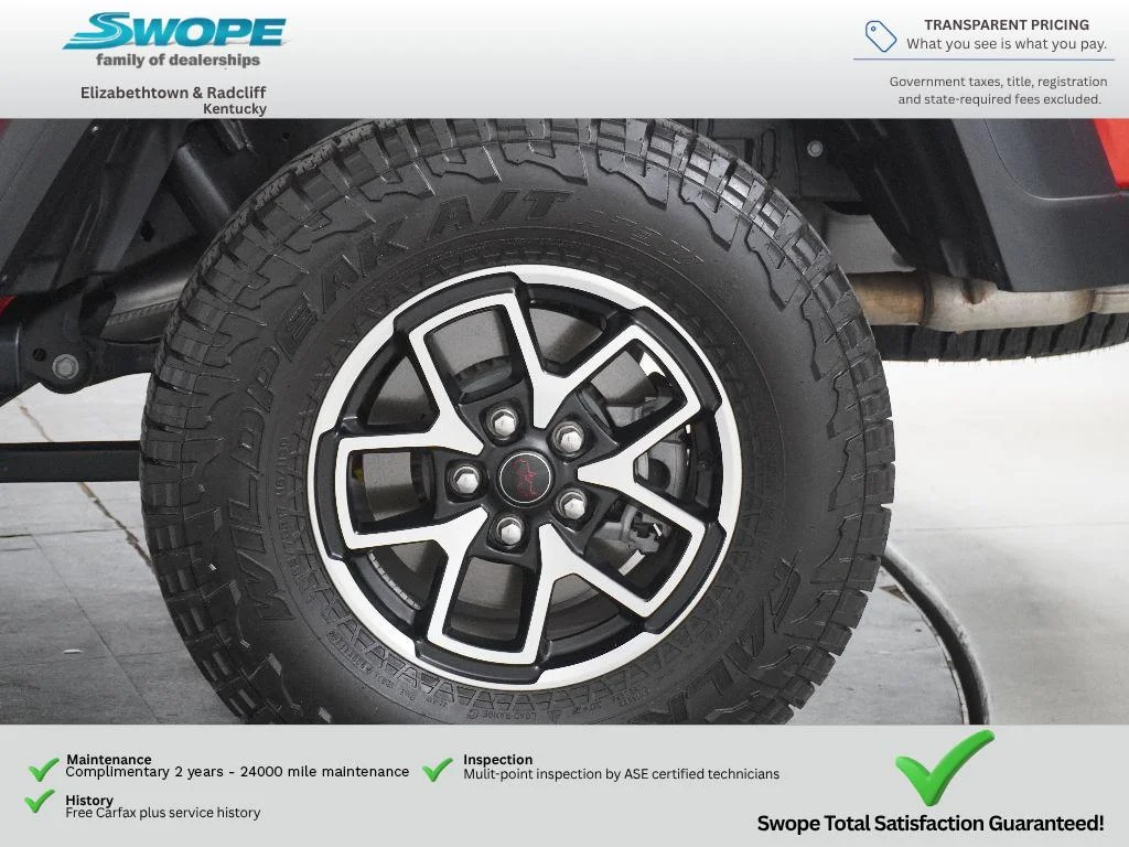 Used 2025 Firecracker Red Clearcoat Jeep Rubicon image 26