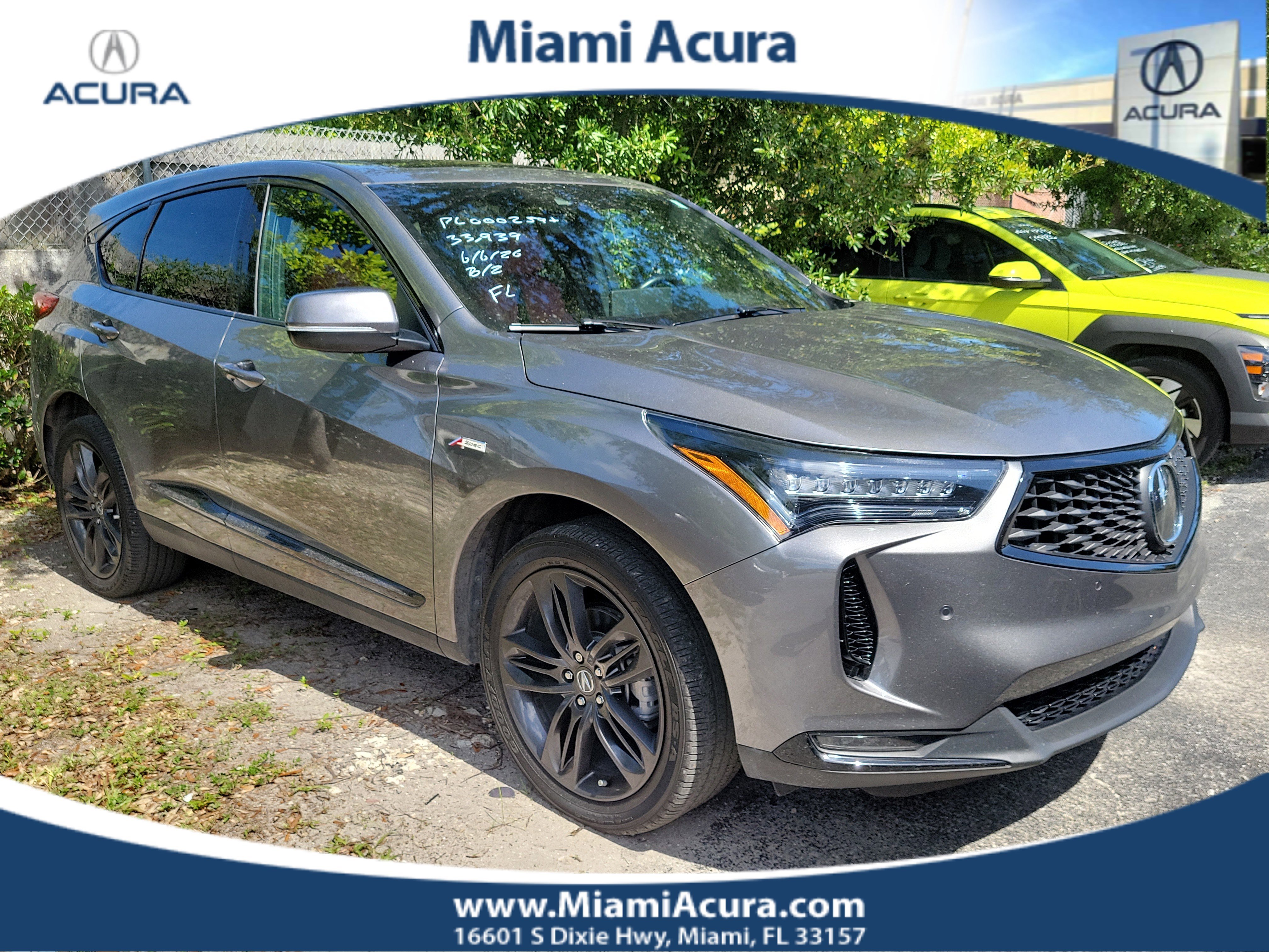 Used 2023 Liquid Carbon Metallic Acura A-SPEC image 5