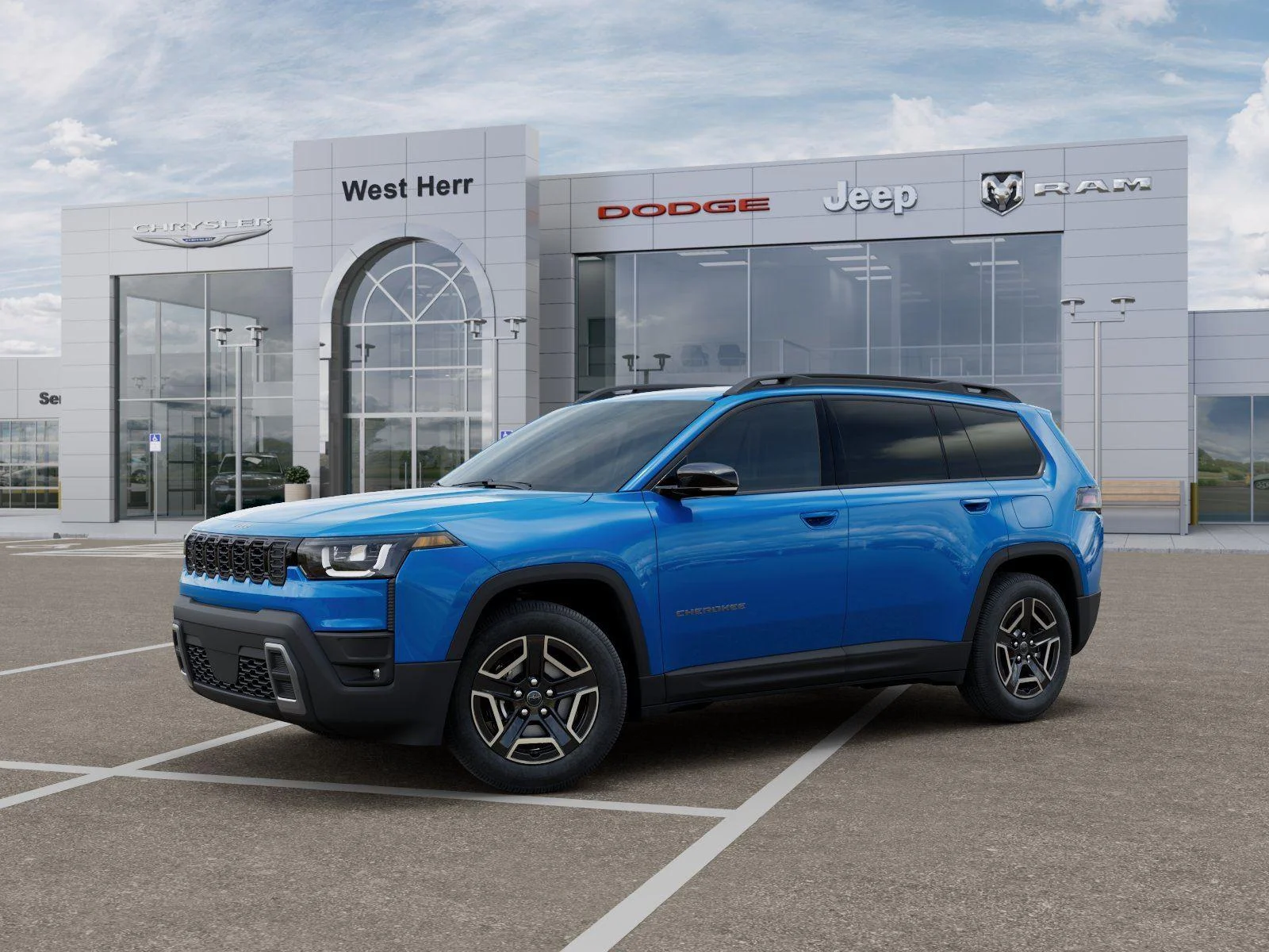 Used 2026 Hydro Blue Pearl-Coat Exterior Jeep CHEROKEE LIMITED 4X4 image 2