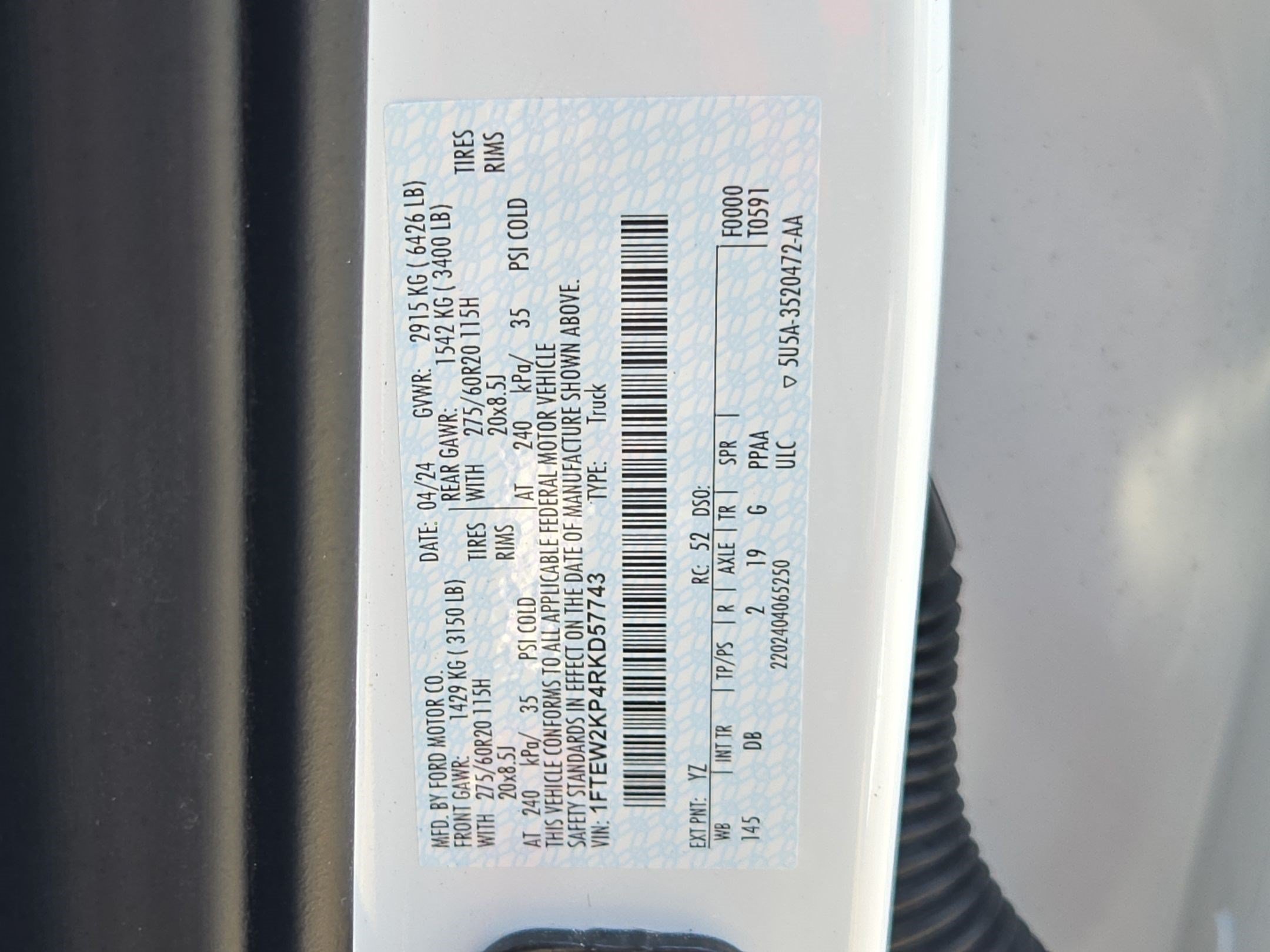 Used 2024 Blue Ford STX image 27