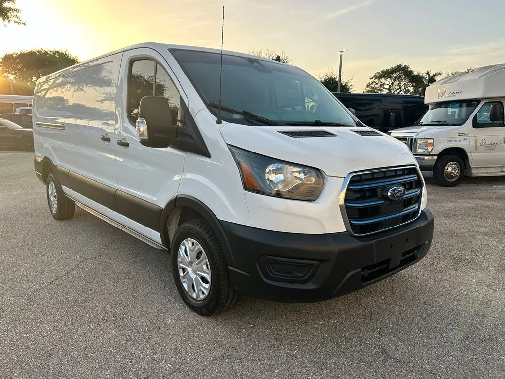 Used 2022 Ford E-Transit Cargo Van Base with VIN 1FTBW1YK1NKA43566 for sale in Lake Worth Beach, FL