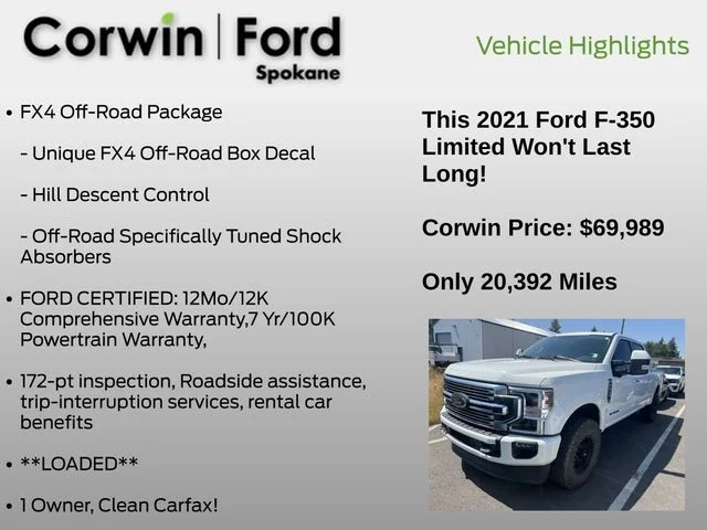 Used 2021 Star White Ford Limited image 6