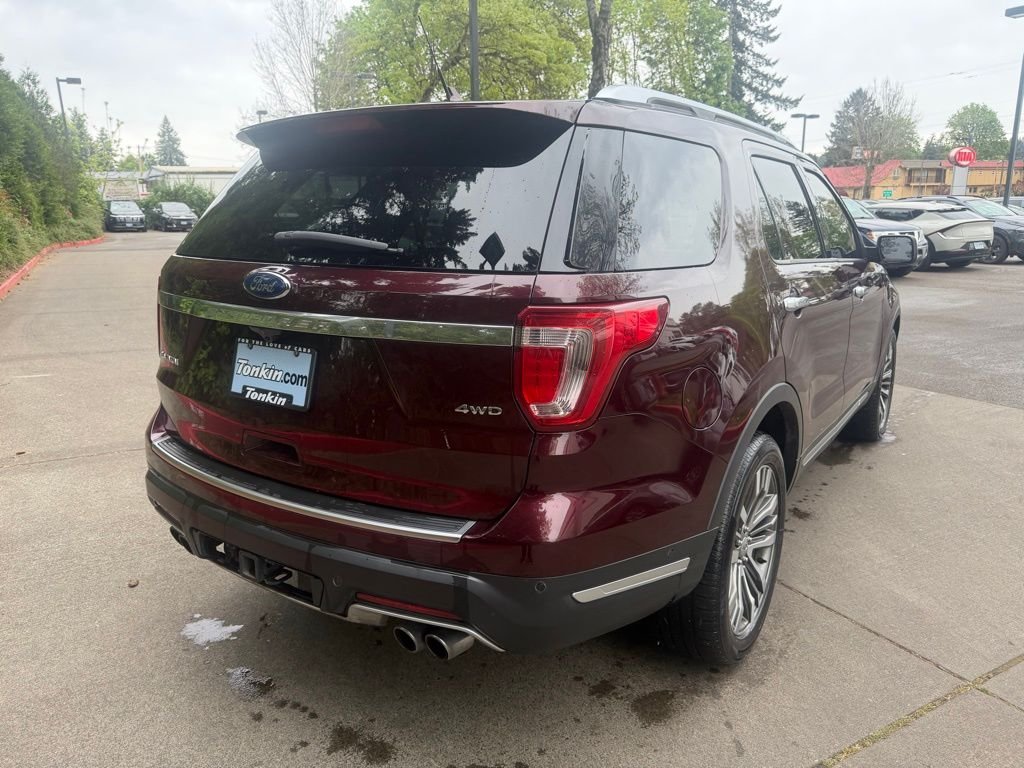 Used 2018 Burgundy Ford Platinum image 4
