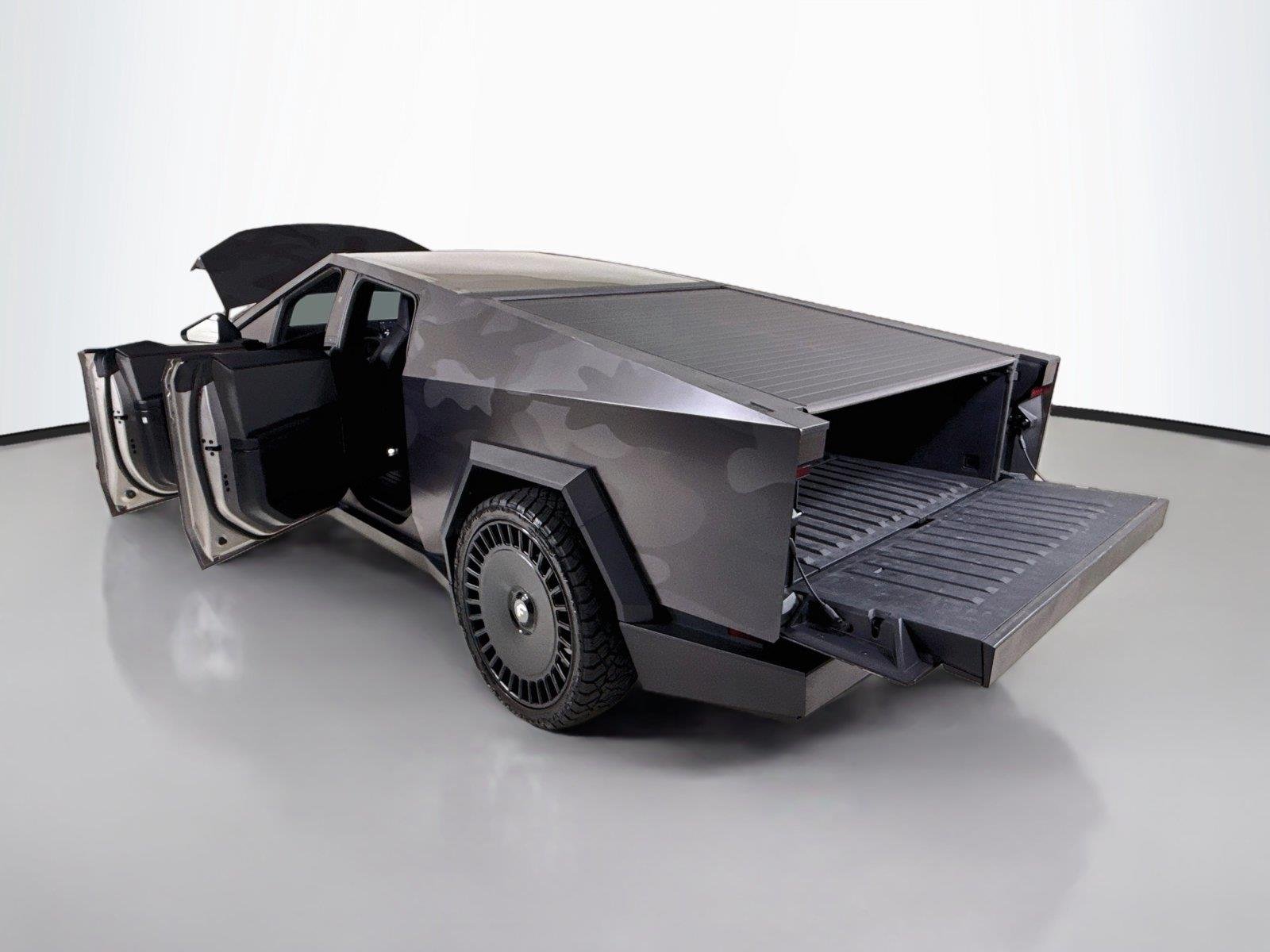 Used 2024 Camo Wrapp Tesla Cyberbeast | Forgiato Wheels | Camo Wrap image 32