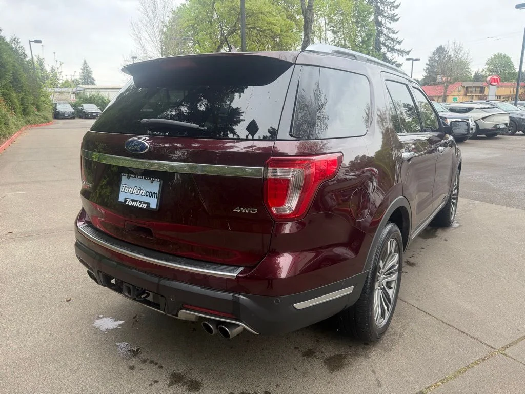 Used 2018 Burgundy Ford Platinum image 4