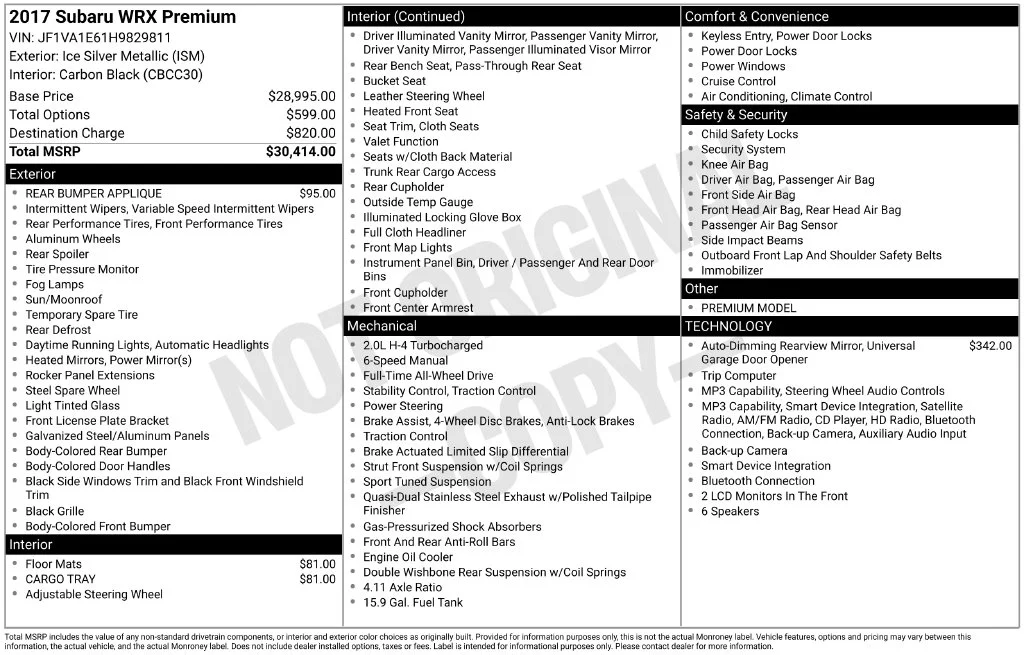 Used 2017 Silver Subaru Premium image 35