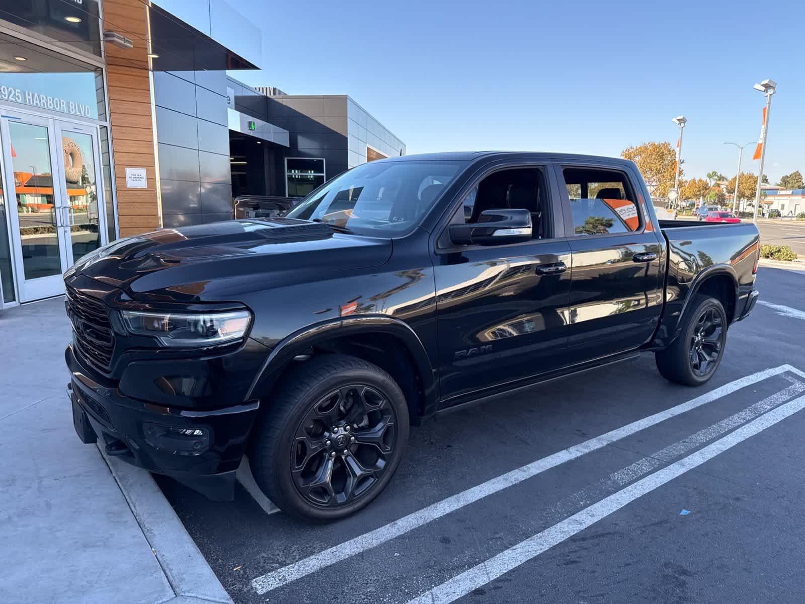 Used 2021 Diamond Black Crystal Pearlcoat Ram Limited image 17