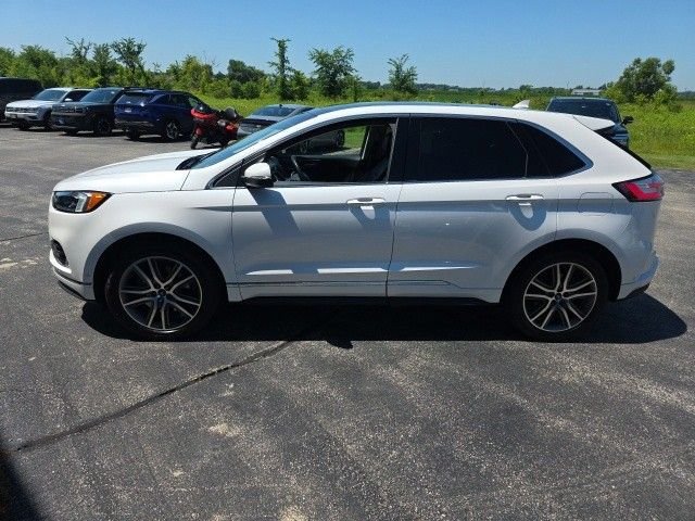 Used 2019 White Platinum Clearcoat Metallic Ford Titanium image 2