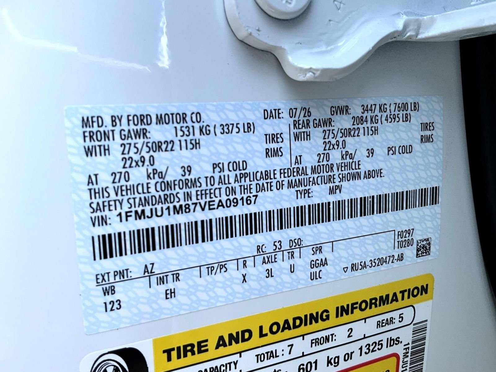 New 2027 Star White Metallic Tri-Coat Ford Platinum image 31