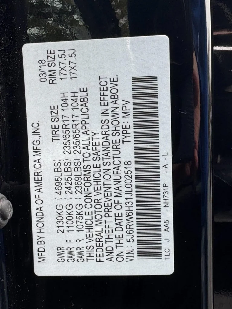 Used 2018 Black Honda LX image 29