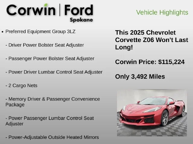 Used 2025 Red Mist Metallic Tintcoat Chevrolet Z06 image 6