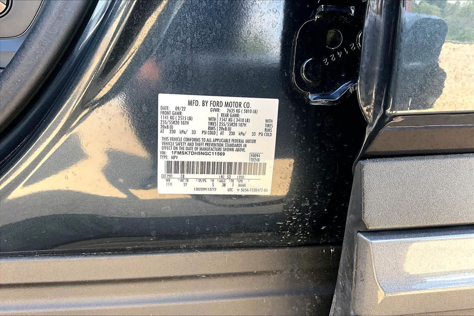 Used 2022 Stone Blue Metallic Ford XLT image 36