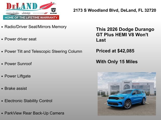 New 2026 B5 Blue Exterior Paint Dodge GT Plus HEMI V8 image 30