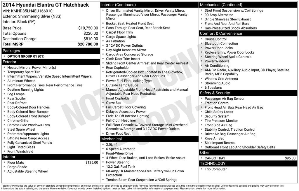 Used 2014 Shimmering Silver Hyundai Base image 5