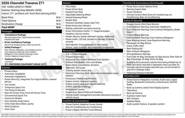 Certified Used 2026 Sterling Gray Metallic Chevrolet Z71 image 35