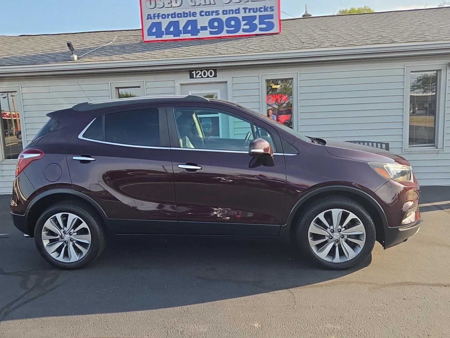 Used 2017 Black Cherry Metallic Buick Preferred image 2