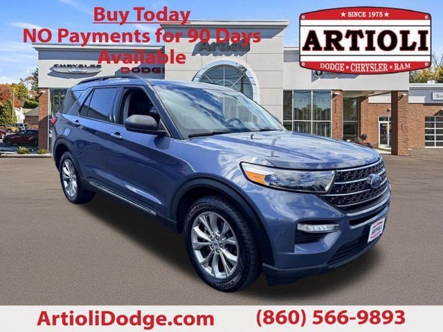 Used 2021 Blue Ford XLT image 1