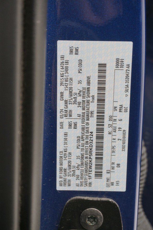 Used 2024 BLUE Ford STX image 31