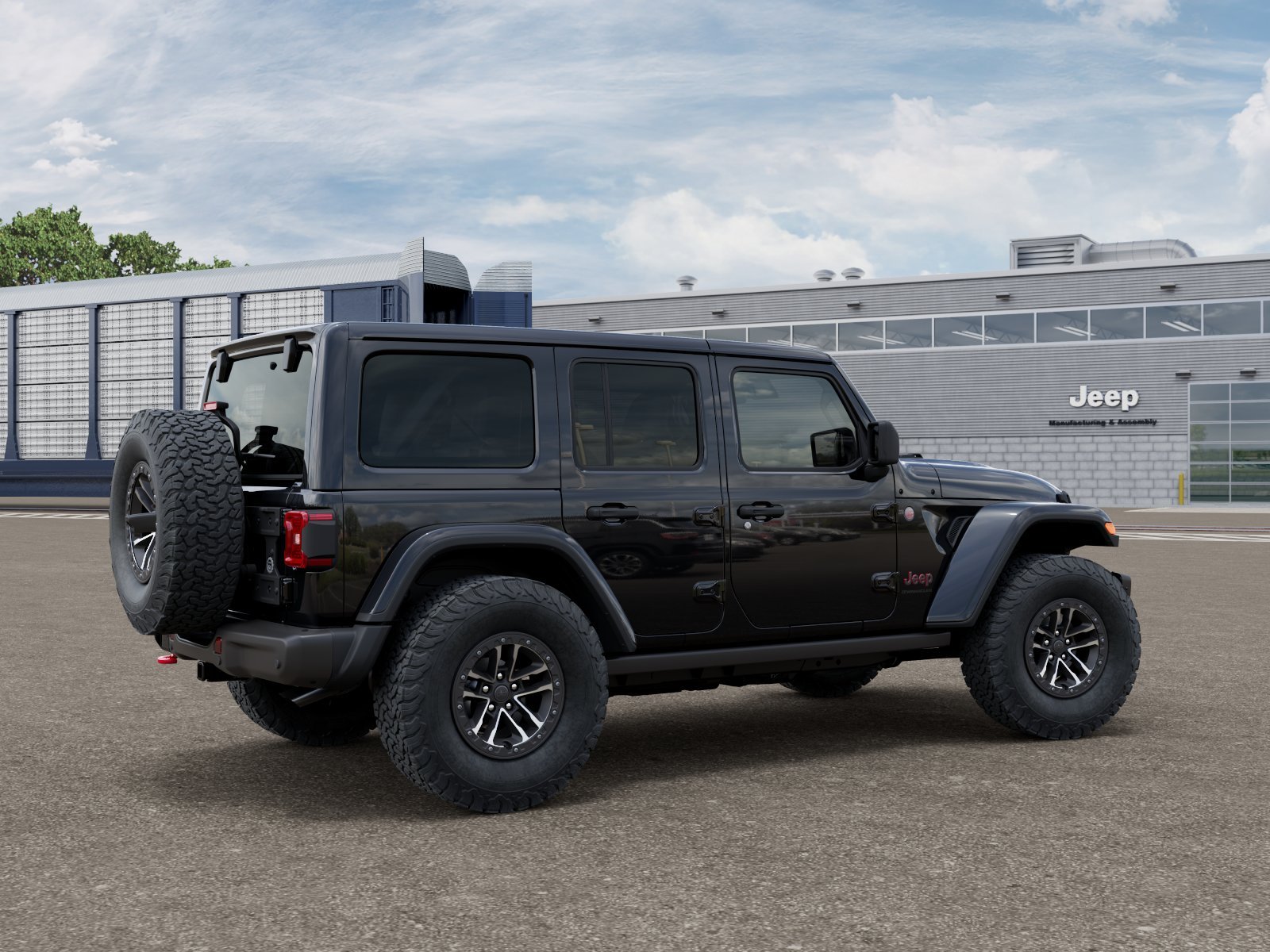 New 2026 Black Clear-Coat Exterior Paint Jeep Rubicon X image 2